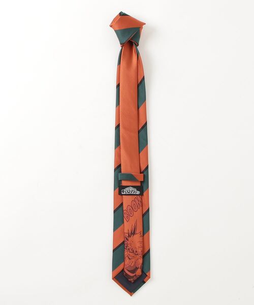 Perfect Suit FActory(パーフェクトスーツファクトリー)の「TVアニメ「僕のヒーローアカデミア」ネクタイ【爆豪勝己】ストライプ(ネクタイ・メンズ・オレンジ・FREE)」の5枚目の写真