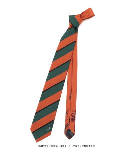 Perfect Suit FActory(パーフェクトスーツファクトリー)の「TVアニメ「僕のヒーローアカデミア」ネクタイ【爆豪勝己】ストライプ(ネクタイ・メンズ・オレンジ・FREE)」の2枚目の写真