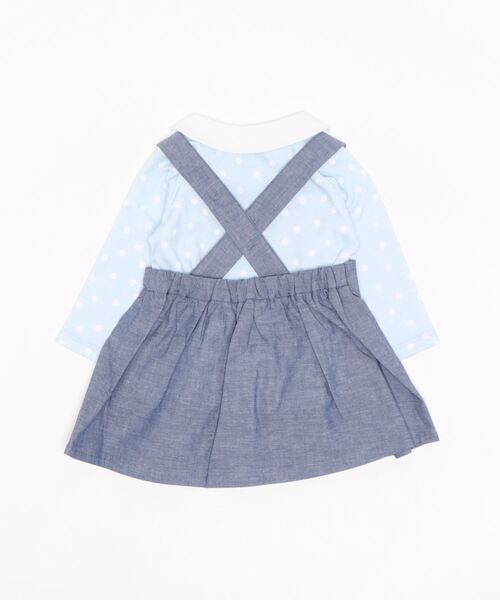 kate spade new york kids（ケイトスペードニューヨーク）の「レイエット クラウドドットトップ＆スカートセット（その他ベビーウェア・キッズ・サックスブルー・90cm/80ｃｍ/70cm）」の2枚目の写真