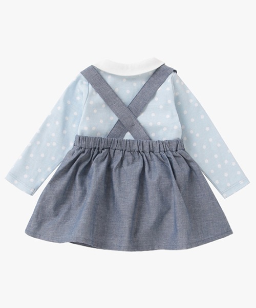 kate spade new york kids（ケイトスペードニューヨーク）の「レイエット クラウドドットトップ＆スカートセット（その他ベビーウェア・キッズ・サックスブルー・90cm/80ｃｍ/70cm）」の3枚目の写真