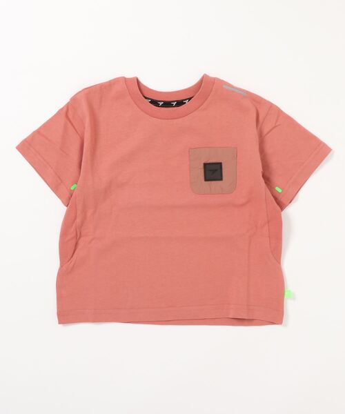 瞬足（シュンソク）の「瞬足/キッズ/アームスウィングワッペンTee/SSA3010（Tシャツ/カットソー・キッズ・ブラック/サックスブルー/オレンジ/ホワイト/ミント・L/S/M/XL）」の5枚目の写真