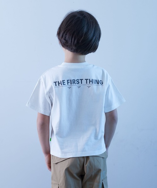 瞬足（シュンソク）の「瞬足/キッズ/アームスウィングワッペンTee/SSA3010（Tシャツ/カットソー・キッズ・ブラック/サックスブルー/オレンジ/ホワイト/ミント・L/S/M/XL）」の16枚目の写真