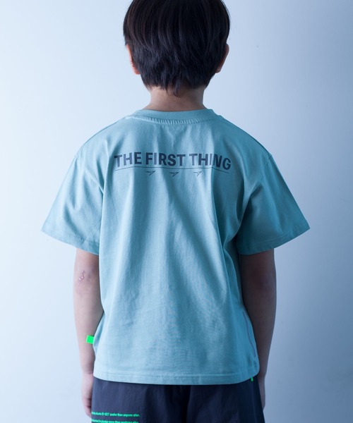 瞬足（シュンソク）の「瞬足/キッズ/アームスウィングワッペンTee/SSA3010（Tシャツ/カットソー・キッズ・ブラック/サックスブルー/オレンジ/ホワイト/ミント・L/S/M/XL）」の17枚目の写真