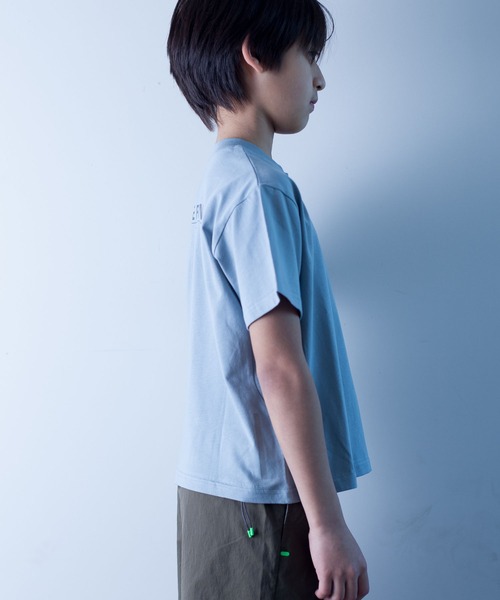 瞬足（シュンソク）の「瞬足/キッズ/アームスウィングワッペンTee/SSA3010（Tシャツ/カットソー・キッズ・ブラック/サックスブルー/オレンジ/ホワイト/ミント・L/S/M/XL）」の9枚目の写真