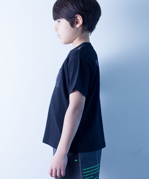 瞬足（シュンソク）の「瞬足/キッズ/アームスウィングワッペンTee/SSA3010（Tシャツ/カットソー・キッズ・ブラック/サックスブルー/オレンジ/ホワイト/ミント・L/S/M/XL）」の8枚目の写真