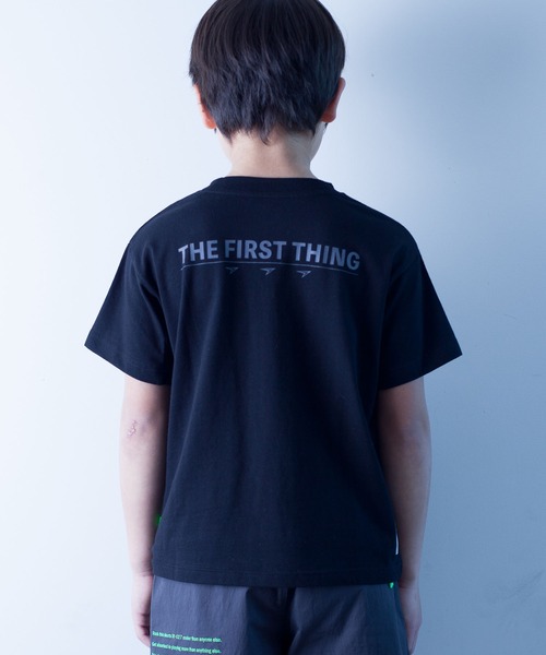 瞬足（シュンソク）の「瞬足/キッズ/アームスウィングワッペンTee/SSA3010（Tシャツ/カットソー・キッズ・ブラック/サックスブルー/オレンジ/ホワイト/ミント・L/S/M/XL）」の6枚目の写真