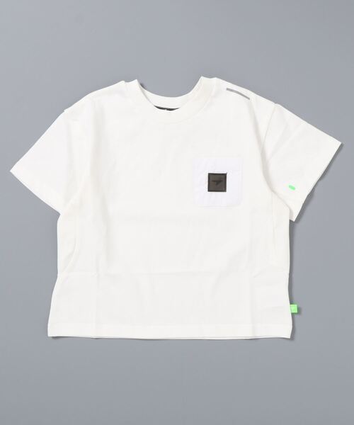 瞬足（シュンソク）の「瞬足/キッズ/アームスウィングワッペンTee/SSA3010（Tシャツ/カットソー・キッズ・ブラック/サックスブルー/オレンジ/ホワイト/ミント・L/S/M/XL）」の13枚目の写真