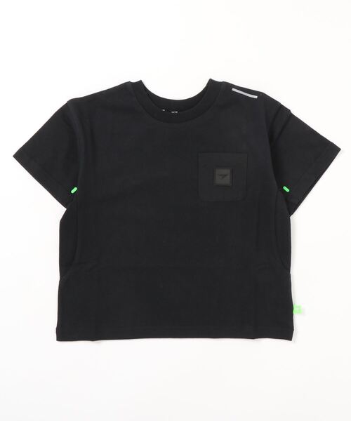 瞬足（シュンソク）の「瞬足/キッズ/アームスウィングワッペンTee/SSA3010（Tシャツ/カットソー・キッズ・ブラック/サックスブルー/オレンジ/ホワイト/ミント・L/S/M/XL）」の19枚目の写真