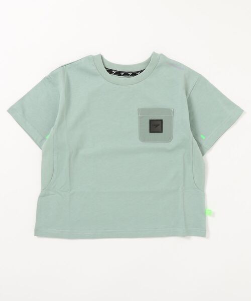 瞬足（シュンソク）の「瞬足/キッズ/アームスウィングワッペンTee/SSA3010（Tシャツ/カットソー・キッズ・ブラック/サックスブルー/オレンジ/ホワイト/ミント・L/S/M/XL）」の22枚目の写真