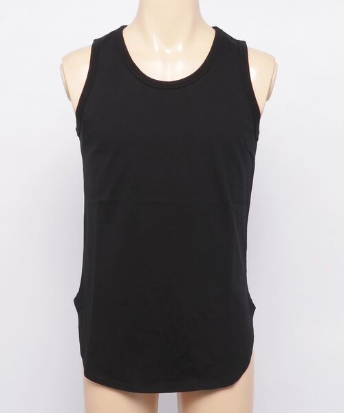 make a ray!（メイク ア レイ！）の「ラウンド ロングタンクトップ（タンクトップ・メンズ・ホワイト/ブラック・L/M/XL）」の4枚目の写真