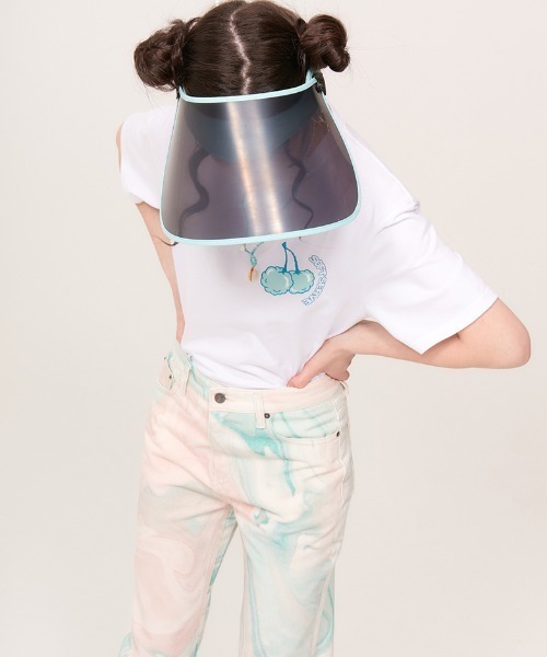 KIRSH(キルシー)の「『KIRSH/キルシー』SOFT MIDDLE CHERRY T-SHIRT KH/ソフトミドルチェリープリント半袖Tシャツ(Tシャツ/カットソー・レディース・ホワイト/ブラック・FREE)」の7枚目の写真