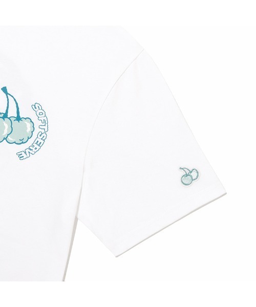 KIRSH(キルシー)の「『KIRSH/キルシー』SOFT MIDDLE CHERRY T-SHIRT KH/ソフトミドルチェリープリント半袖Tシャツ(Tシャツ/カットソー・レディース・ホワイト/ブラック・FREE)」の18枚目の写真