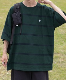 Perushu | レトロボーダーTシャツ(Tシャツ/カットソー)