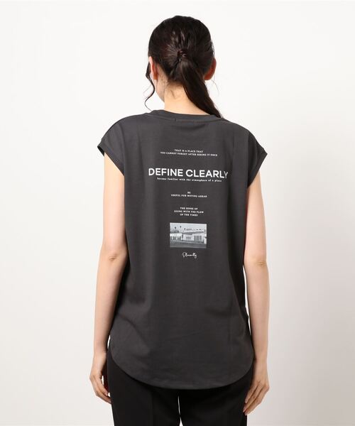 FREE'S MART（フリーズマート）の「バックプリントフレンチスリーブＴシャツ（Tシャツ/カットソー・レディース・パープル/ブラック/ホワイト・FREE）」の5枚目の写真