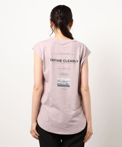 FREE'S MART（フリーズマート）の「バックプリントフレンチスリーブＴシャツ（Tシャツ/カットソー・レディース・パープル/ブラック/ホワイト・FREE）」の7枚目の写真