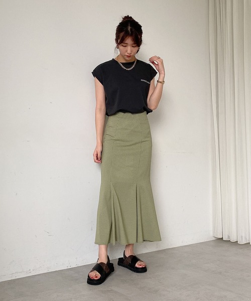 FREE'S MART（フリーズマート）の「バックプリントフレンチスリーブＴシャツ（Tシャツ/カットソー・レディース・パープル/ブラック/ホワイト・FREE）」の11枚目の写真