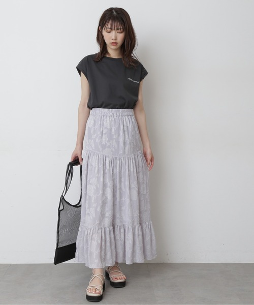 FREE'S MART（フリーズマート）の「バックプリントフレンチスリーブＴシャツ（Tシャツ/カットソー・レディース・パープル/ブラック/ホワイト・FREE）」の10枚目の写真