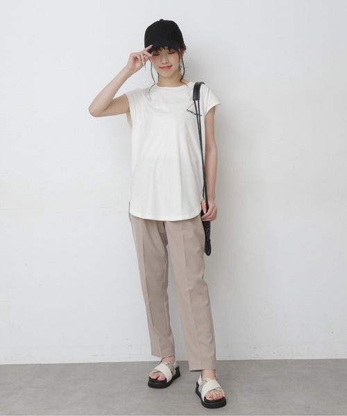 FREE'S MART（フリーズマート）の「バックプリントフレンチスリーブＴシャツ（Tシャツ/カットソー・レディース・パープル/ブラック/ホワイト・FREE）」の14枚目の写真