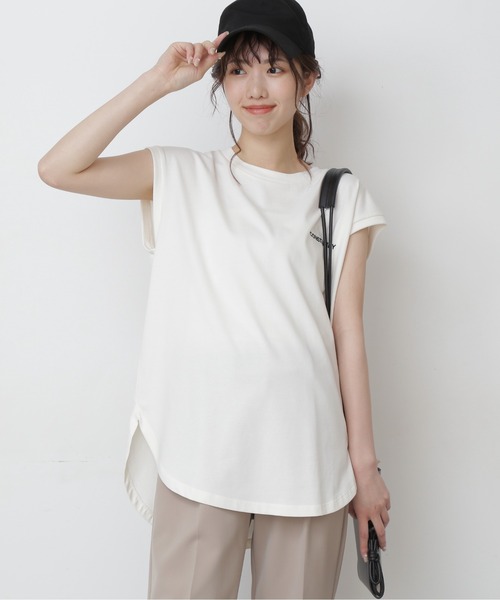 FREE'S MART（フリーズマート）の「バックプリントフレンチスリーブＴシャツ（Tシャツ/カットソー・レディース・パープル/ブラック/ホワイト・FREE）」の12枚目の写真