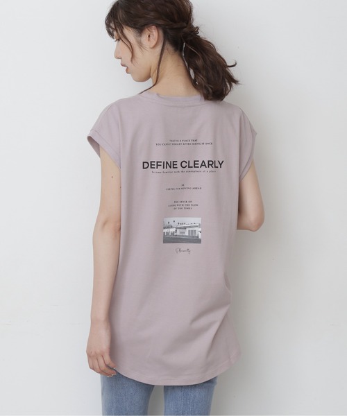 FREE'S MART（フリーズマート）の「バックプリントフレンチスリーブＴシャツ（Tシャツ/カットソー・レディース・パープル/ブラック/ホワイト・FREE）」の17枚目の写真