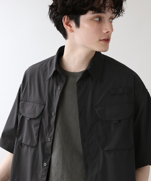 RAGEBLUE(レイジブルー)の「ナイロンストレッチ/フィッシングワークシャツ/951057(シャツ/ブラウス・メンズ・ブラック/オリーブ/イエロー・FREE)」の2枚目の写真