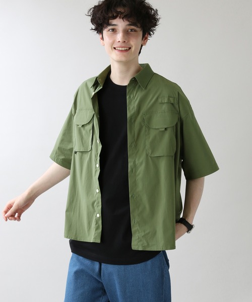 RAGEBLUE(レイジブルー)の「ナイロンストレッチ/フィッシングワークシャツ/951057(シャツ/ブラウス・メンズ・ブラック/オリーブ/イエロー・FREE)」の11枚目の写真