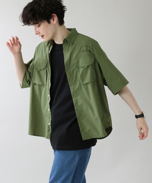 RAGEBLUE(レイジブルー)の「ナイロンストレッチ/フィッシングワークシャツ/951057(シャツ/ブラウス・メンズ・ブラック/オリーブ/イエロー・FREE)」の21枚目の写真