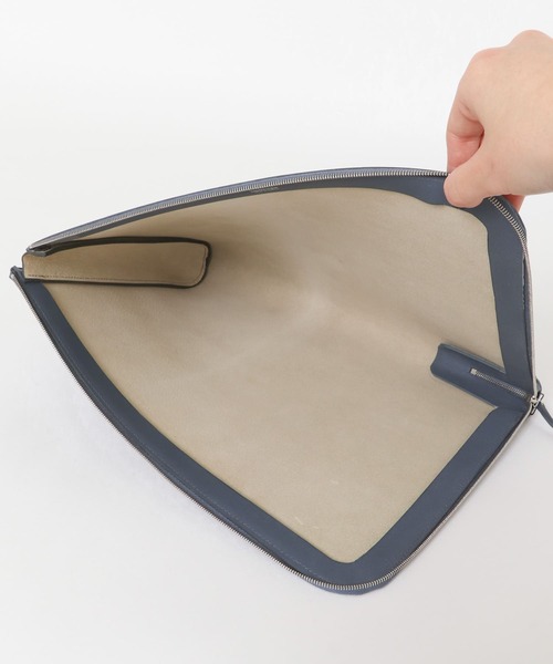 URBAN RESEARCH ROSSO MEN（アーバンリサーチロッソメン）の「laperruque　13ZIPPED POUCH（クラッチバッグ・メンズ・グレー/ブルー/バーガンディー・FREE）」の6枚目の写真