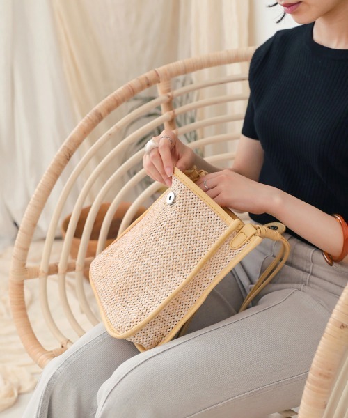 Bab（バブ）の「配色カラーショルダーバッグ（ショルダーバッグ・レディース・イエロー/ホワイト/ライトグリーン・ONESIZE）」の5枚目の写真