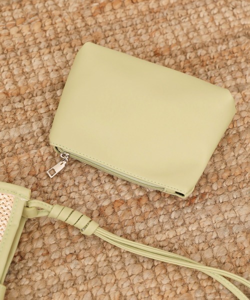 Bab（バブ）の「配色カラーショルダーバッグ（ショルダーバッグ・レディース・イエロー/ホワイト/ライトグリーン・ONESIZE）」の11枚目の写真
