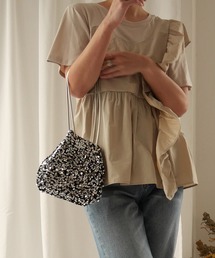 【CURIBISCUI】スパンコール ２ＷＡＹ ショルダーバッグ