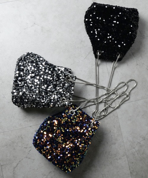 CURI BISCUI(キュリ ビスキュイ)の「【CURIBISCUI】スパンコール 2WAY ショルダーバッグ(ショルダーバッグ・レディース・ブルー/ブラック/シルバー/ブラウン/ベージュ・FREE)」の6枚目の写真