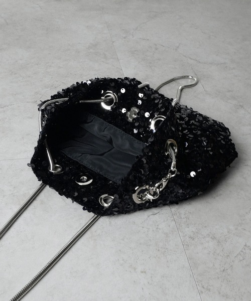 CURI BISCUI(キュリ ビスキュイ)の「【CURIBISCUI】スパンコール 2WAY ショルダーバッグ(ショルダーバッグ・レディース・ブルー/ブラック/シルバー/ブラウン/ベージュ・FREE)」の9枚目の写真