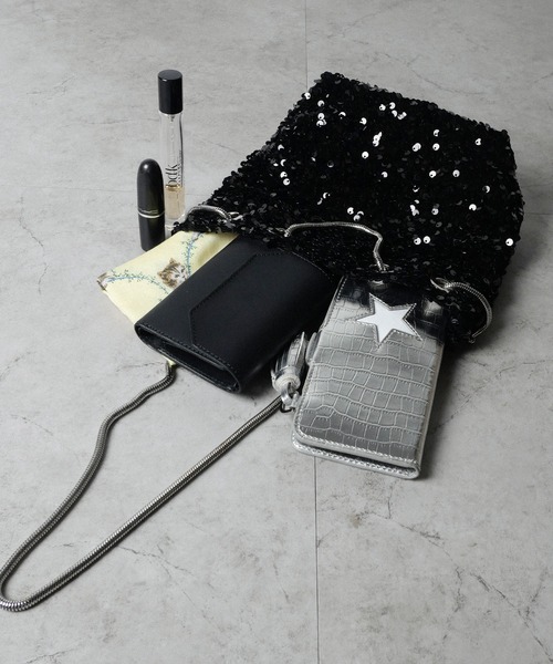 CURI BISCUI(キュリ ビスキュイ)の「【CURIBISCUI】スパンコール 2WAY ショルダーバッグ(ショルダーバッグ・レディース・ブルー/ブラック/シルバー/ブラウン/ベージュ・FREE)」の11枚目の写真