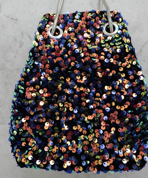 CURI BISCUI(キュリ ビスキュイ)の「【CURIBISCUI】スパンコール 2WAY ショルダーバッグ(ショルダーバッグ・レディース・ブルー/ブラック/シルバー/ブラウン/ベージュ・FREE)」の18枚目の写真