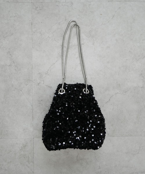 CURI BISCUI(キュリ ビスキュイ)の「【CURIBISCUI】スパンコール 2WAY ショルダーバッグ(ショルダーバッグ・レディース・ブルー/ブラック/シルバー/ブラウン/ベージュ・FREE)」の14枚目の写真