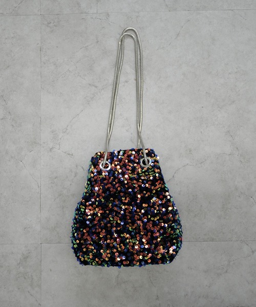 CURI BISCUI(キュリ ビスキュイ)の「【CURIBISCUI】スパンコール 2WAY ショルダーバッグ(ショルダーバッグ・レディース・ブルー/ブラック/シルバー/ブラウン/ベージュ・FREE)」の15枚目の写真