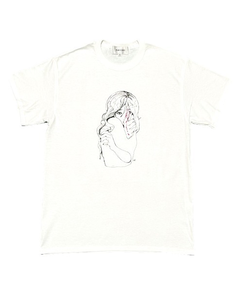 Revo.（レボ）の「藍にいな × PALM/STRIPES  【 この憎しみの裏側に 】（Tシャツ/カットソー・レディース・ホワイト/ラベンダー・XL/L/M/S）」の10枚目の写真