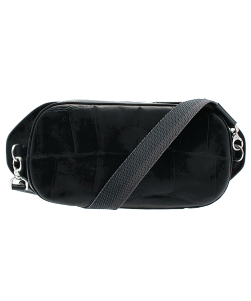 aniary(アニアリ)の「aniary / クロコ型押し タートル ショルダーバッグ(08-07000)(ショルダーバッグ・メンズ・ブラック/ネイビー/ダークブラウン/レッド・ONE SIZE)」の1枚目の写真