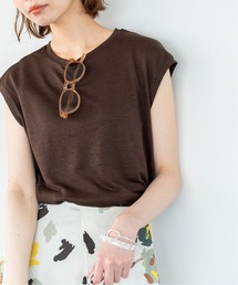 IENA | 麻ノースリーブプルオーバー◆(Tシャツ/カットソー)