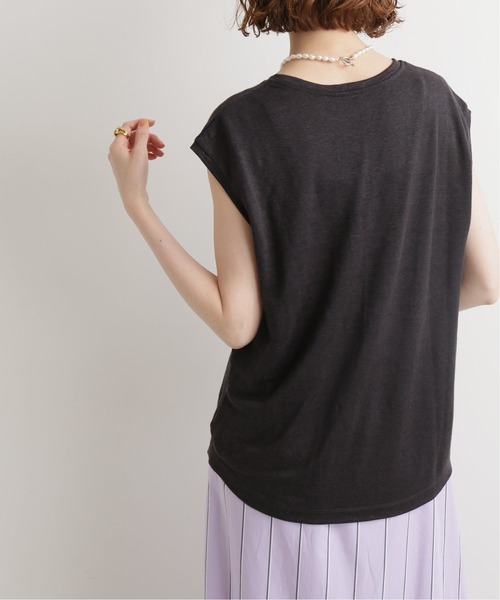 IENA - 【 iena 】C/麻 ノースリーブプルオーバー セール】麻ノースリーブプルオーバー◇（Tシャツ/カットソー