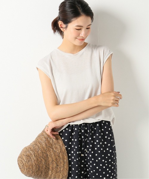 IENA - 【 iena 】C/麻 ノースリーブプルオーバー セール】麻ノースリーブプルオーバー◇（Tシャツ/カットソー