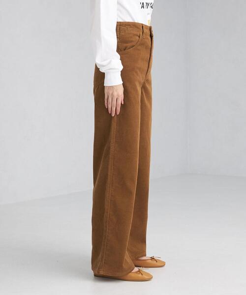 Wrangler（ラングラー）の「【別注】＜Wrangler(ラングラー)＞ コーデュロイ ワイド パンツ（その他パンツ・レディース・ベージュ/ブラウン・S/M）」の4枚目の写真