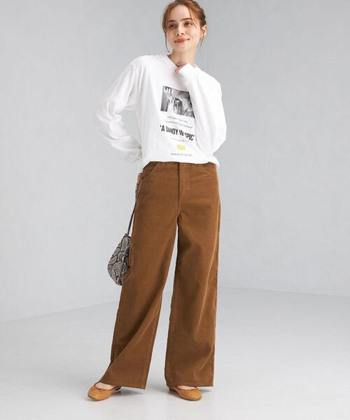 Wrangler（ラングラー）の「【別注】＜Wrangler(ラングラー)＞ コーデュロイ ワイド パンツ（その他パンツ・レディース・ベージュ/ブラウン・S/M）」の11枚目の写真