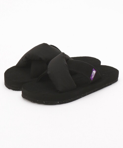 THE NORTH FACE PURPLE LABEL（ザ ノースフェイス パープルレーベル）の「THE NORTH FACE/ザ ノース フェイス Lounge Nuptse Sandal（サンダル・レディース・ブラック/ベージュ・10）」の9枚目の写真