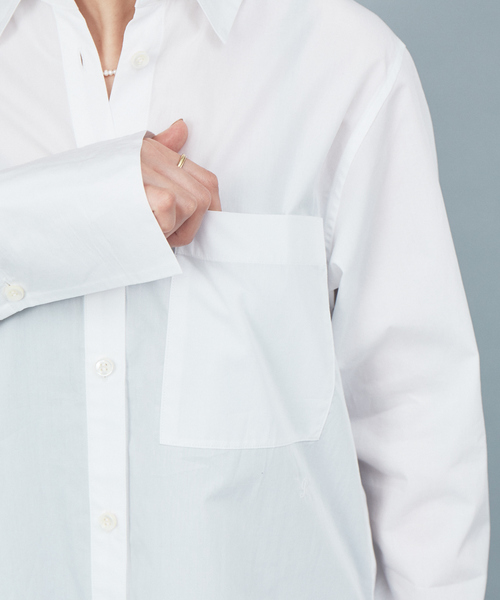 Rouge vif（ルージュヴィフ）の「タイトシャツ（シャツ/ブラウス・レディース・ホワイト/ブルー系その他・フリー）」の16枚目の写真