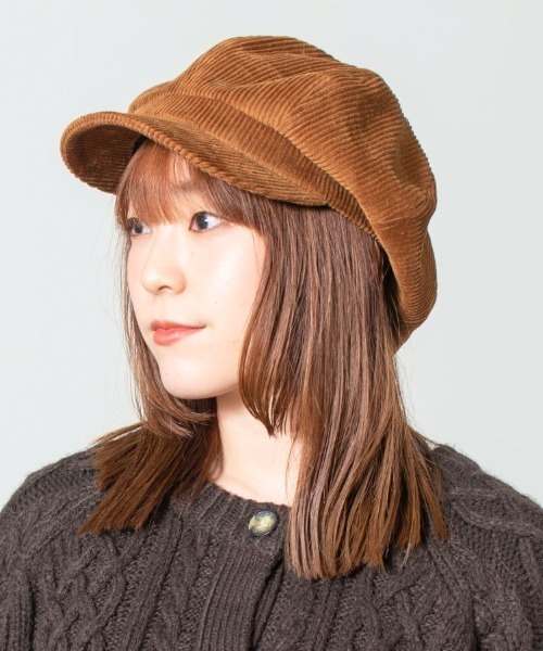 milsa(ミルサ)の「milsa EC CorduroyCas(キャスケット・レディース・ライトベージュ/グレー/ベージュ/ブラック/コーラル・60cm/58cm)」の4枚目の写真