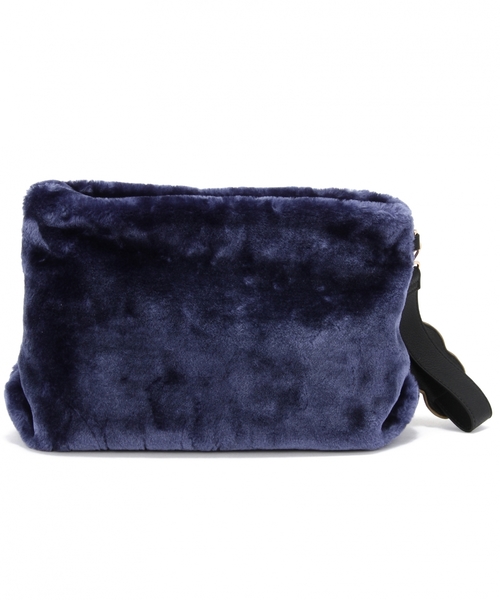 Another Edition（アナザーエディション）の「CASSELINIリップクラッチ/ CASSELINI LIP CLT（クラッチバッグ・レディース・ベージュ/ネイビー・フリー）」の9枚目の写真