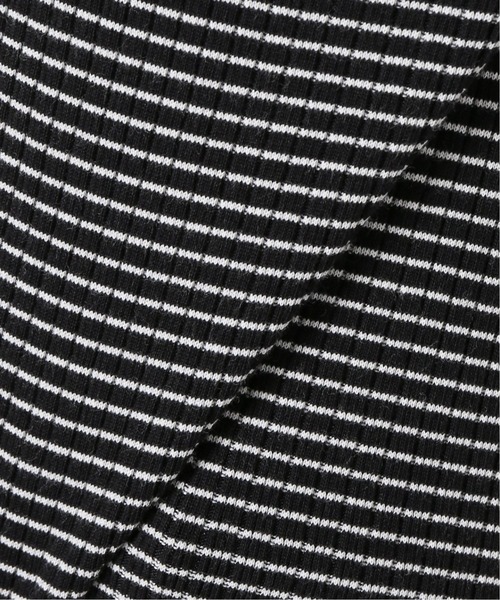 SLOBE IENA（スローブイエナ）の「テレコスクエアネックタンクトップ【手洗い可能】◆（タンクトップ・レディース・ブルー/ブラック系その他/ベージュ・FREE）」の4枚目の写真