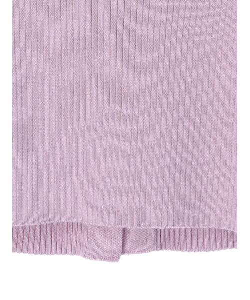 Green　Parks（グリーンパークス）の「バック釦ニットベスト＊（ベスト・レディース・チャコールグレー/パープル/ライトベージュ・FREE）」の9枚目の写真